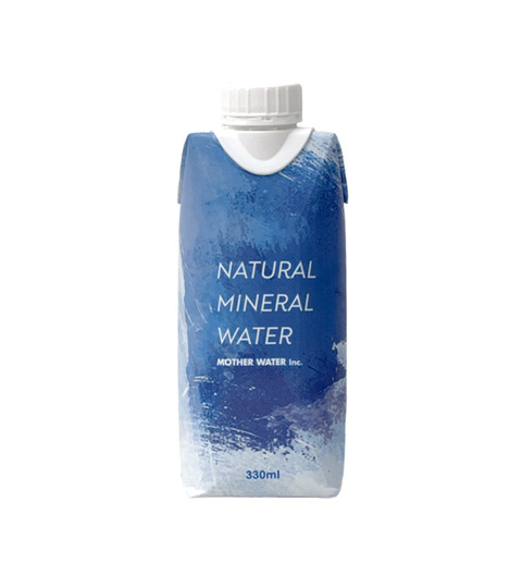 MOTHER WATER NATURAL MINERAL WATER 330ml（オープン価格）／紙パック入りナチュラルミネラルウォーター専用製造ライン稼働開始